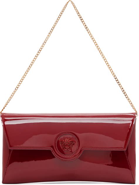 versace evening clutch burgundy|versace medusa 95 crossbody.